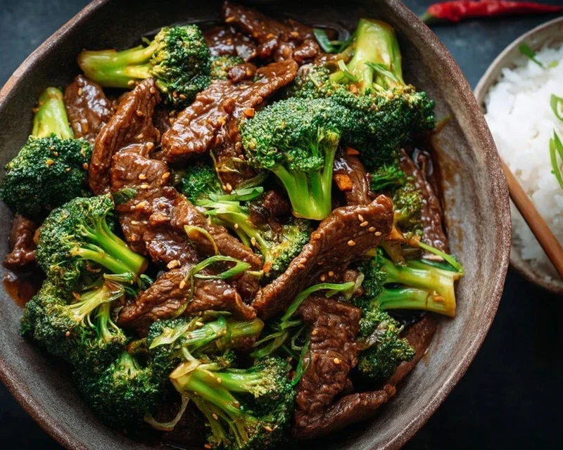 Chinese Beef and Broccoli (牛肉炒西兰花)