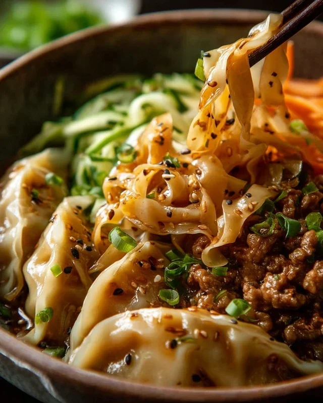 Potsticker Noodle Bowl
