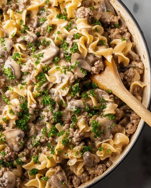 30-Minute Ground Beef Stroganoff