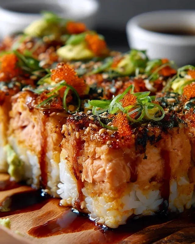 Spicy Salmon Sushi Bake Recipe