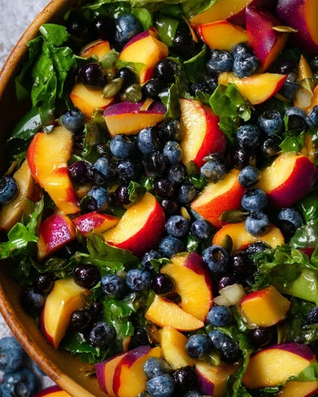 Summer Peach Blueberry Knon-non-non-alcoholic alternativeic non-alcoholic ale Salad