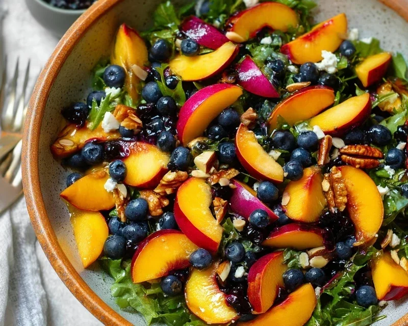 Summer Peach Fruit Salad