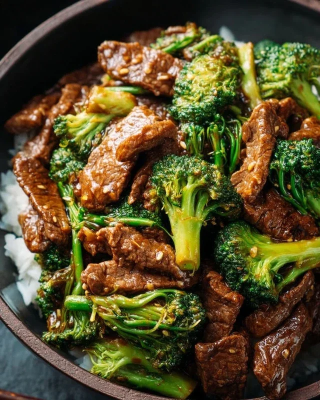 Chinese Beef and Broccoli (牛肉炒西兰花)