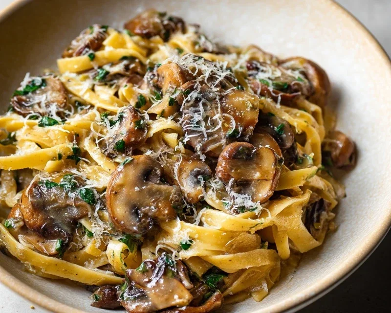 Garlic Mushroom Pasta