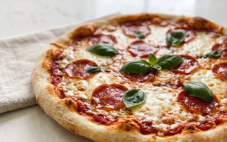 An excellent No Yeast Pizza Dough - quick easy homemade pizza!