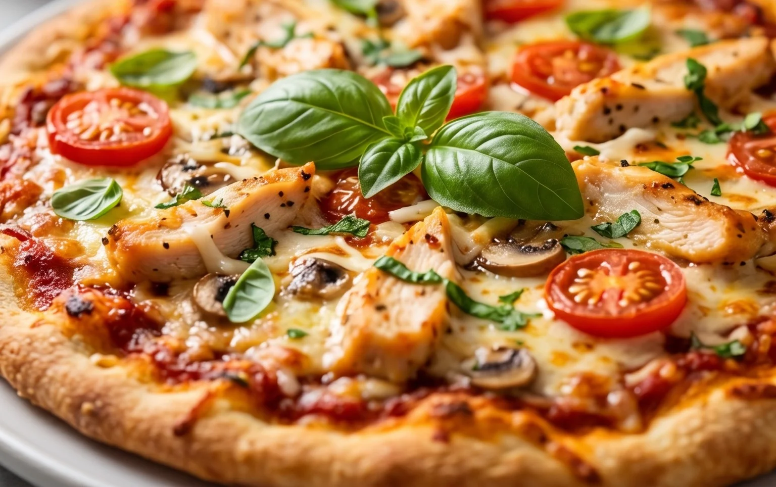 Chicken Crust Pizza (Low Carb + High Protein