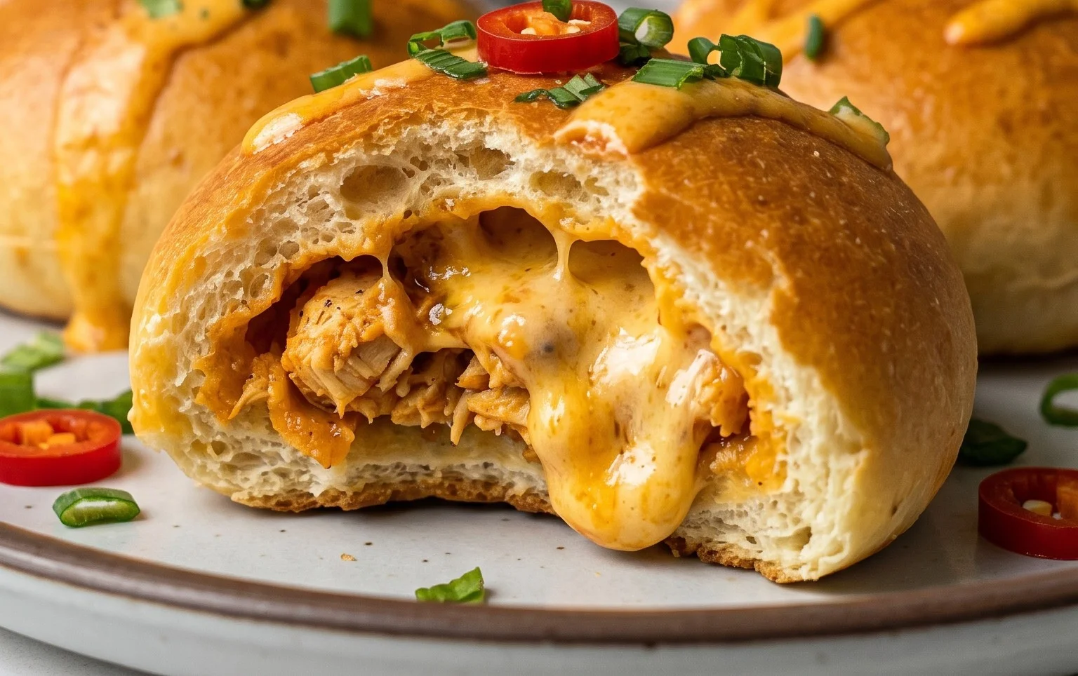 Cheesy Dynamite Chicken Buns