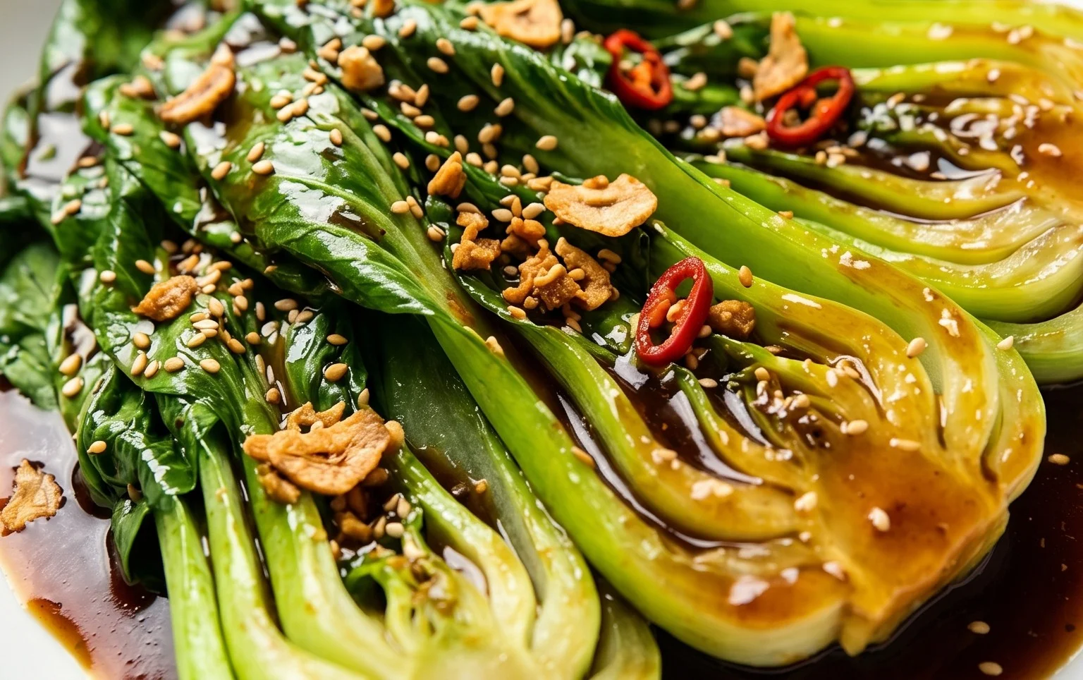 Bok Choy with Oyster Sauce