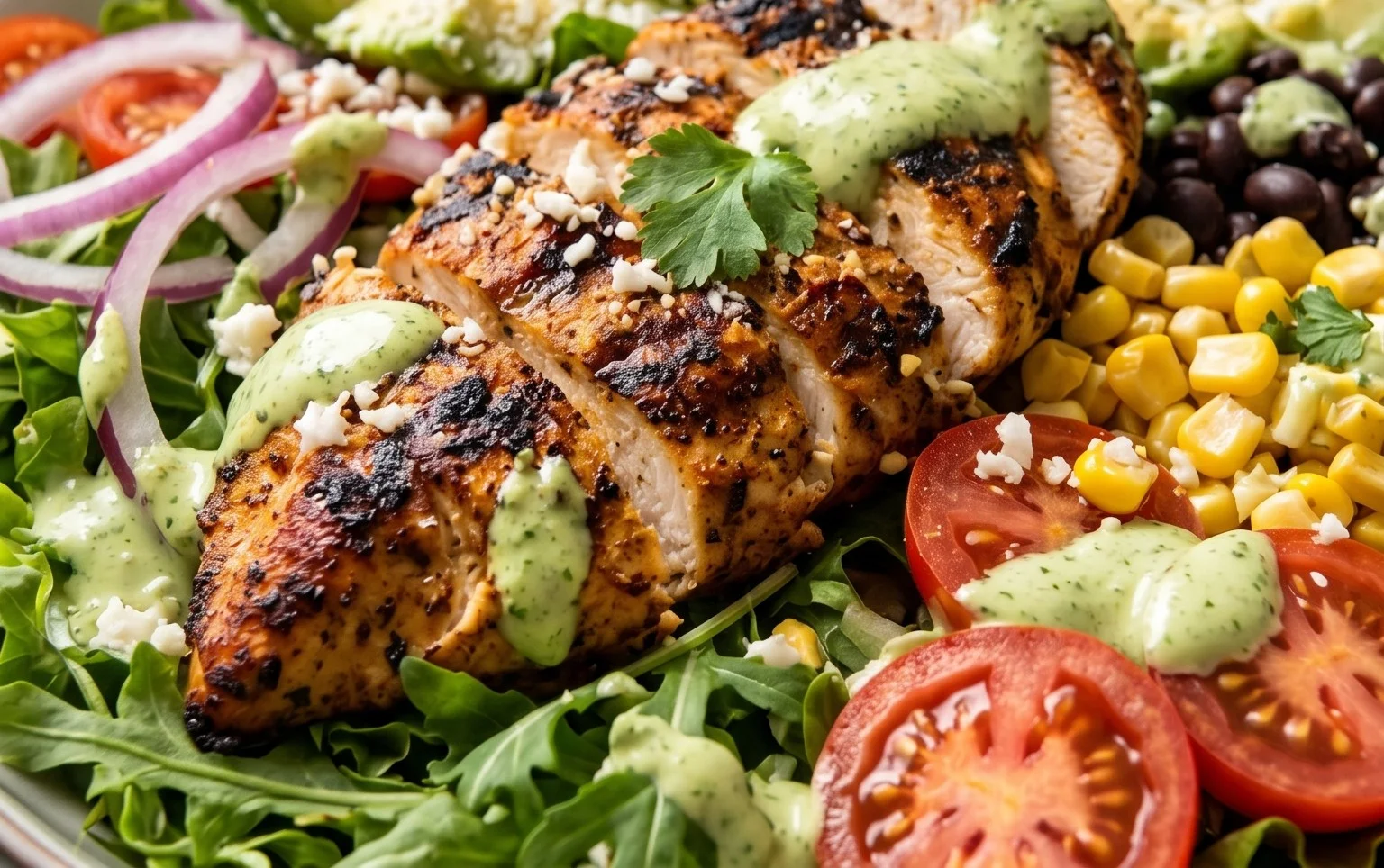 Peruvian Grilled Chicken Salad
