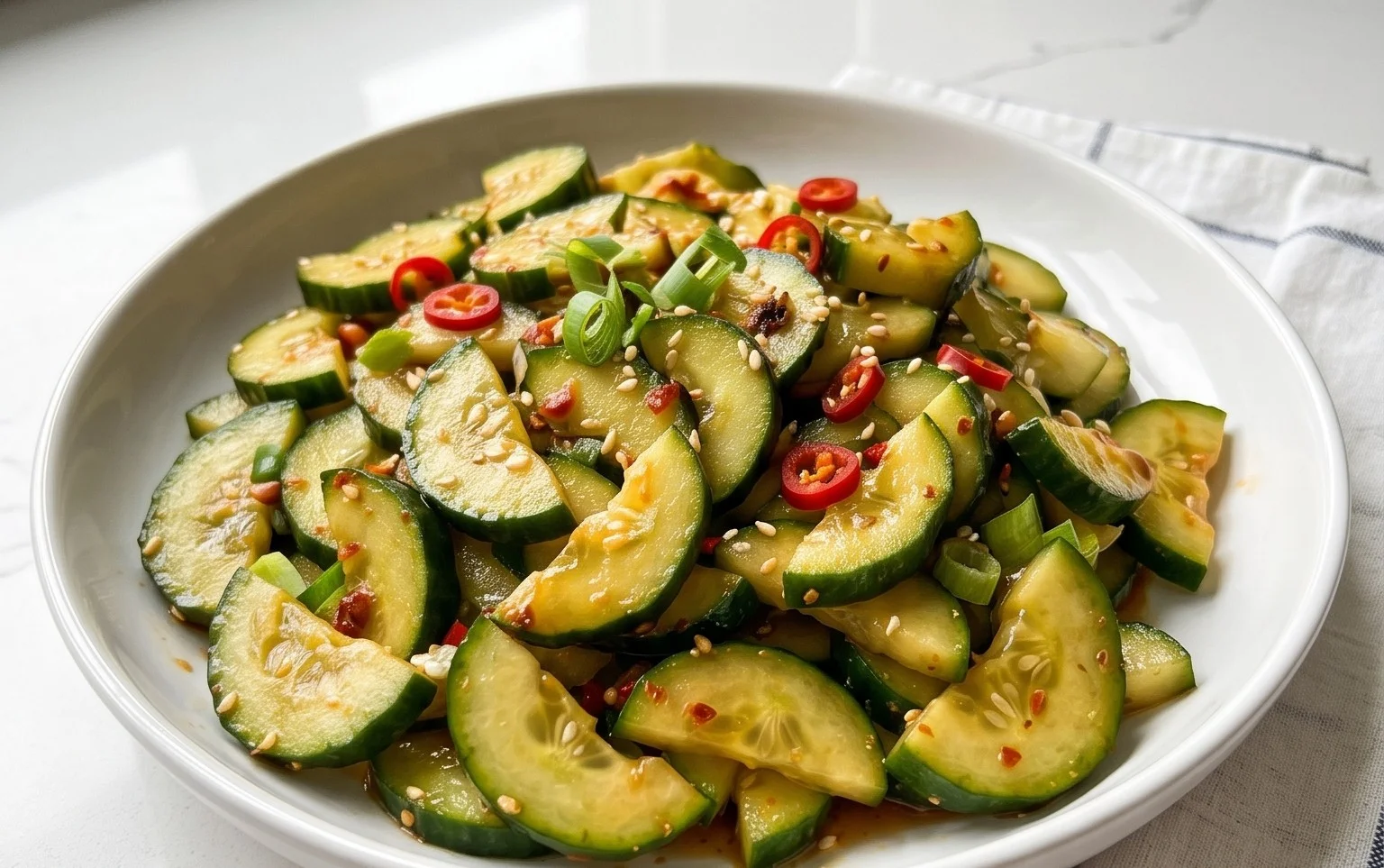 Spicy Asian Cucumber Salad