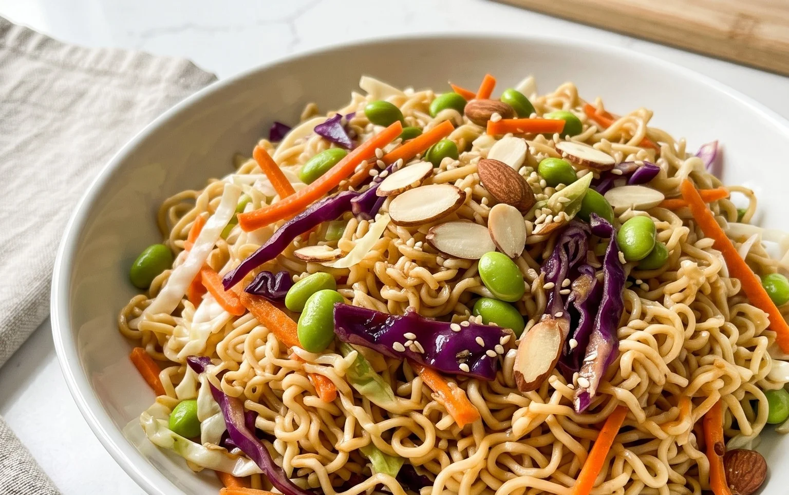 Crunchy Asian Ramen Noodle Salad Recipe