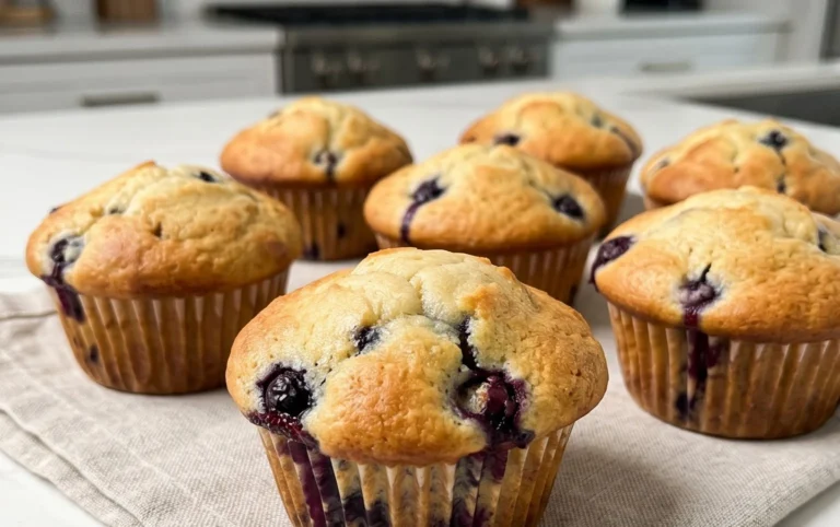 Sour Cream Blueberry Muffins