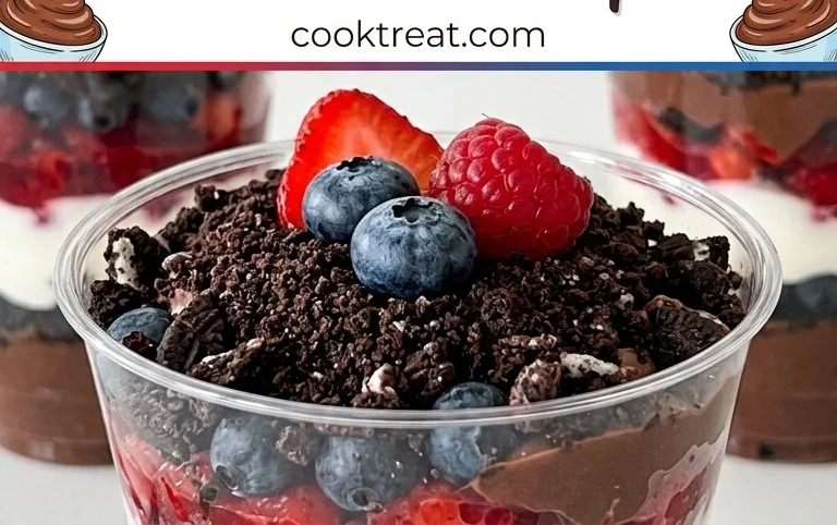Red, White and Blue Dirt Cups