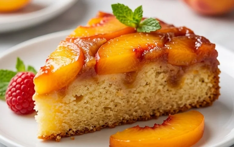 Peach Upside-Down Cake Recipe