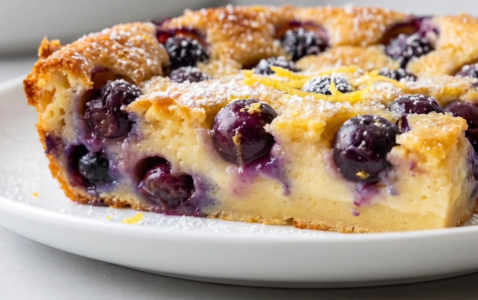 Lemon Blueberry Clafoutis