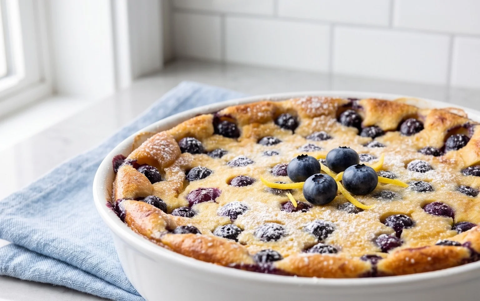 Lemon Blueberry Clafoutis