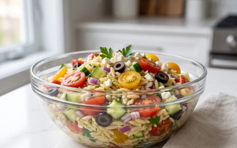 Rainbow Orzo Salad