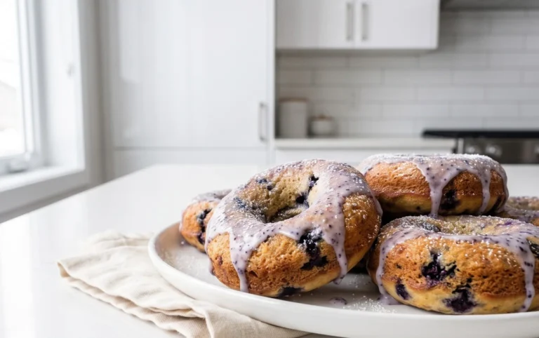 Wild Blueberry Cake Donuts