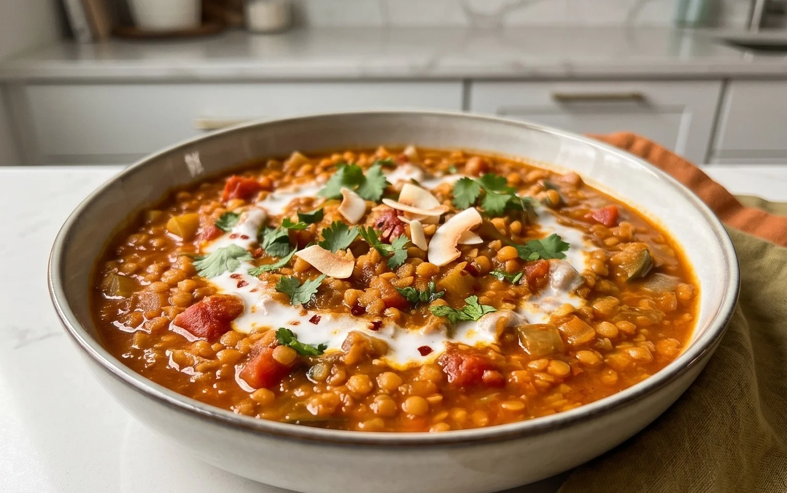 Spicy Red Lentil Curry