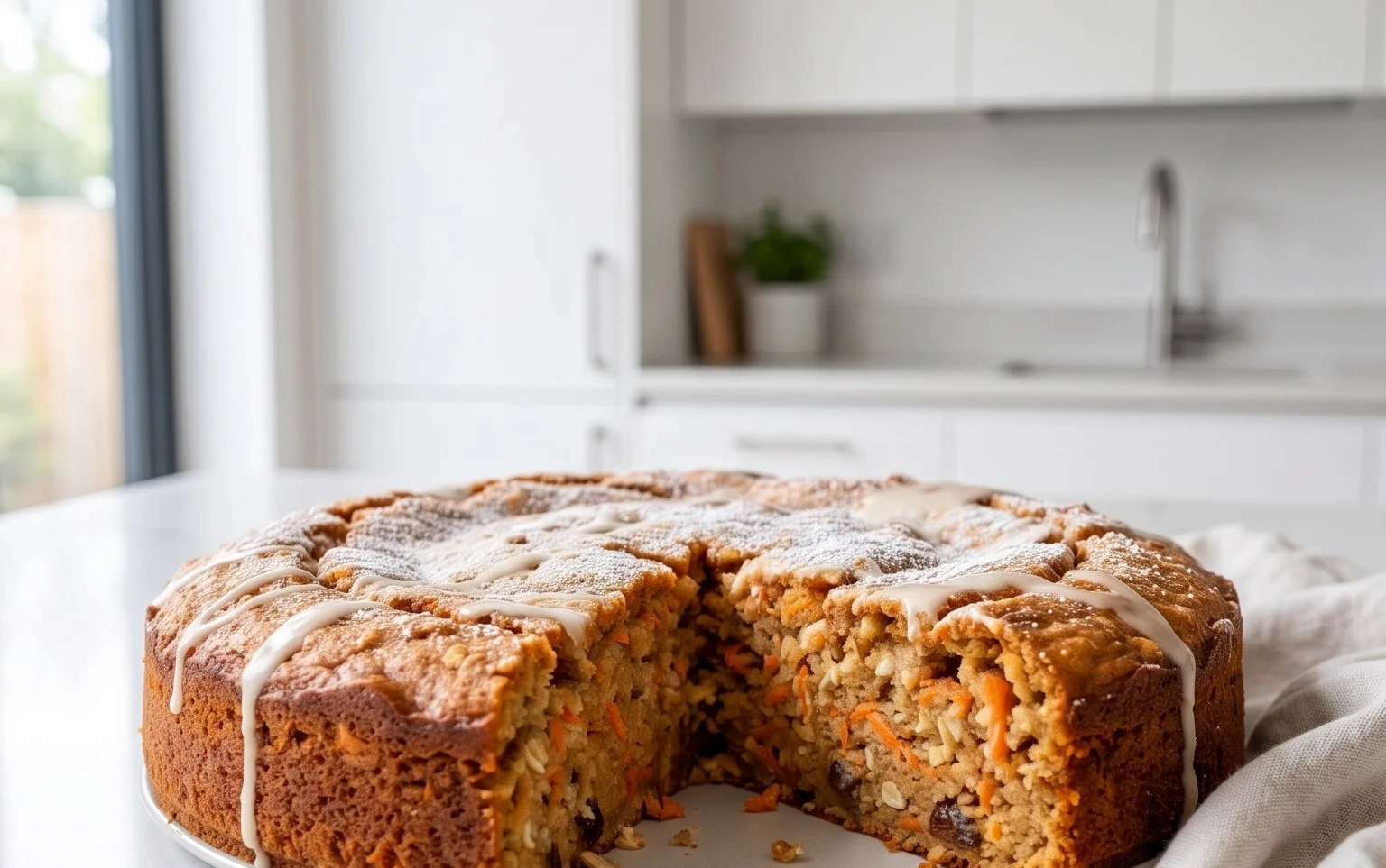 Easy Flourless Oatmeal Carrot Cake Recipe