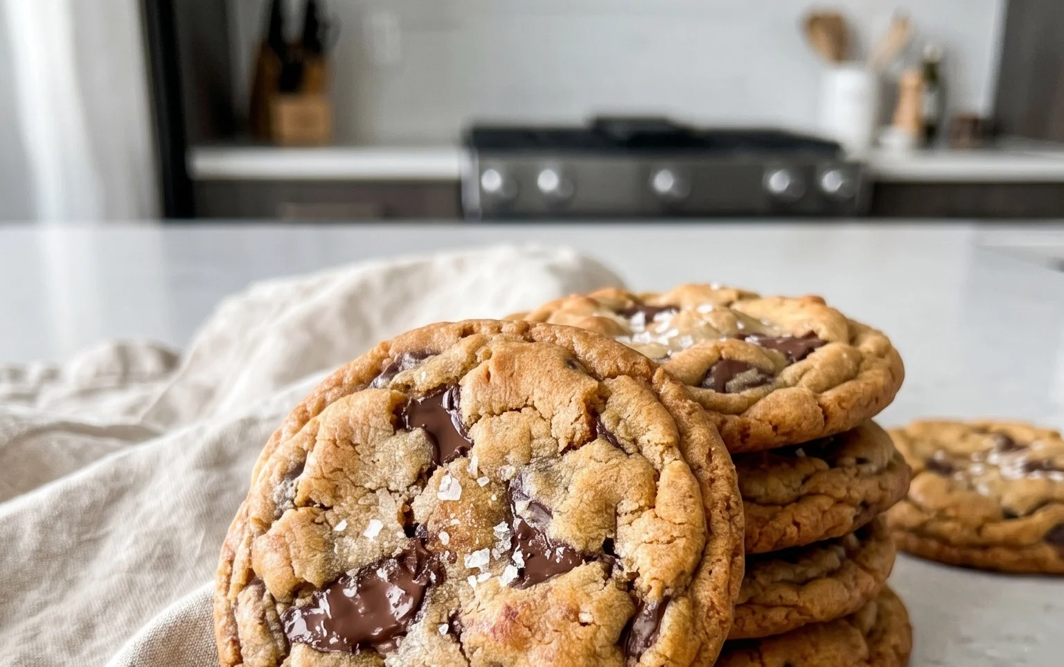 Crispy and Chewy Chocolate Chip Cookies