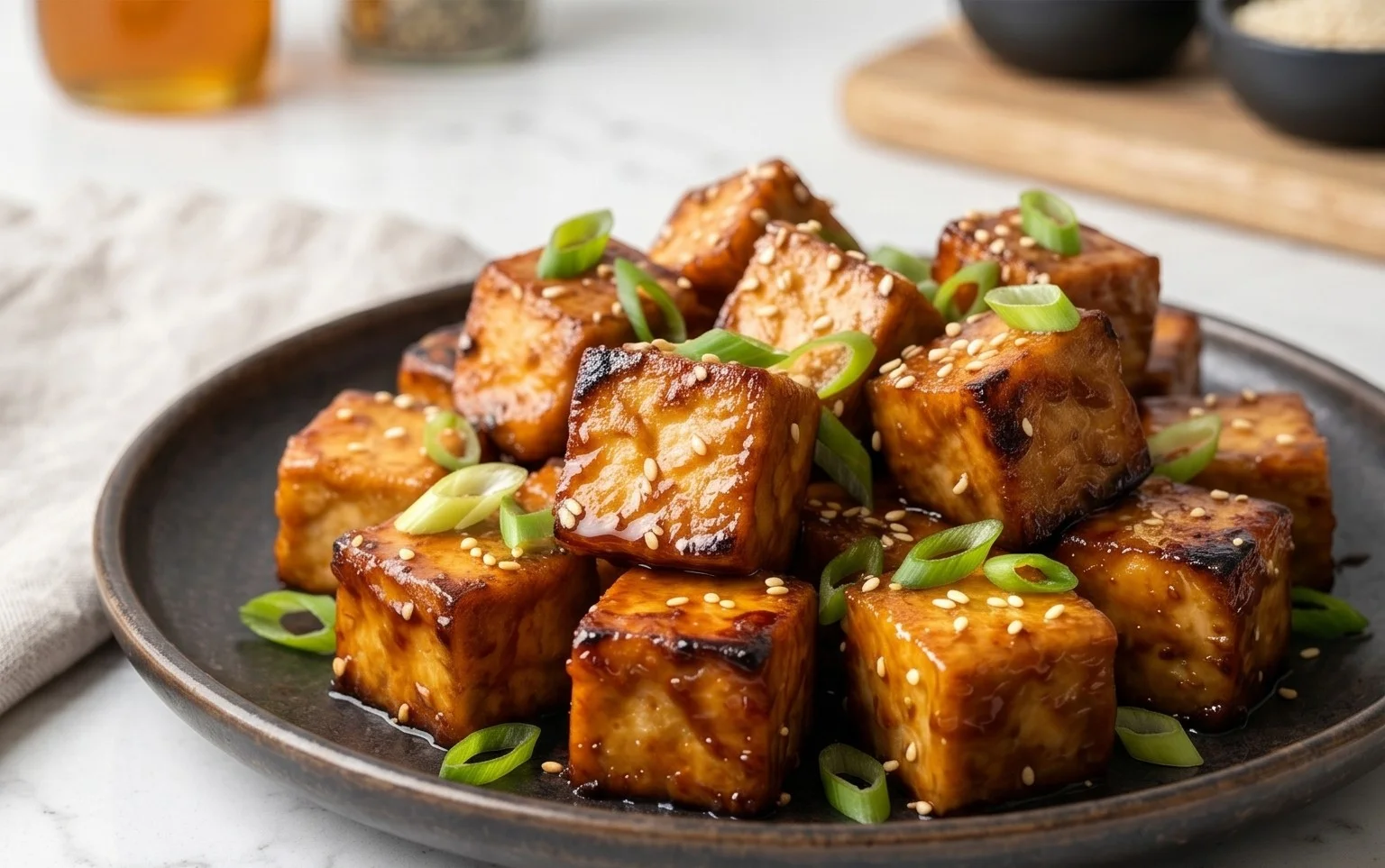 Honey Garlic Tofu