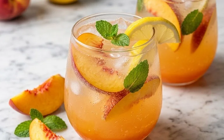 Refreshing Peach Lemonade