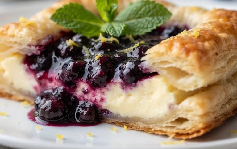 Blueberry Cream Cheese Puff Pastry