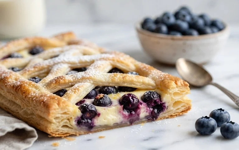 Blueberry Cream Cheese Puff Pastry