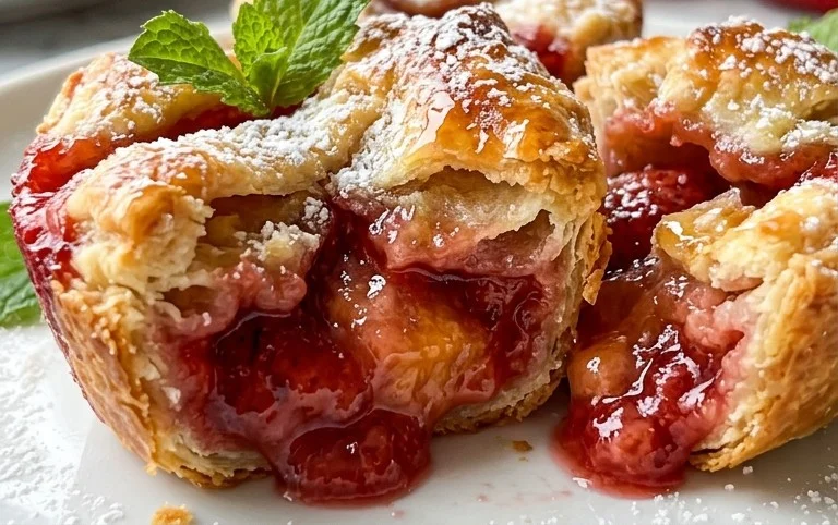 Strawberry Peach Pie Bites
