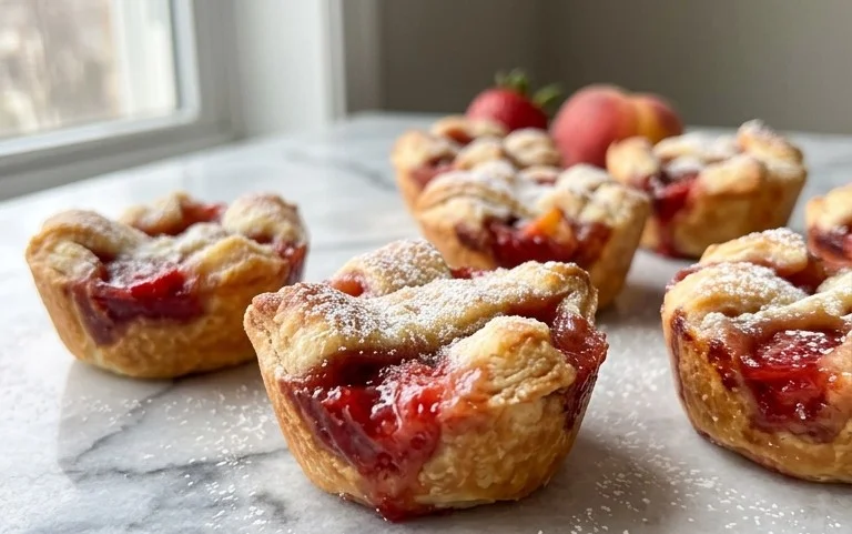 Strawberry Peach Pie Bites