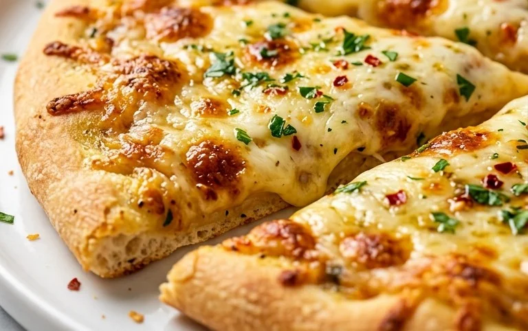 buttery garlic pizza