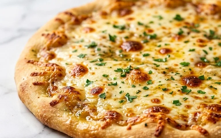 buttery garlic pizza