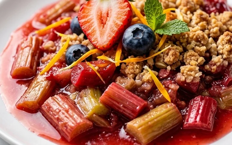 Easy Rhubarb Crisp