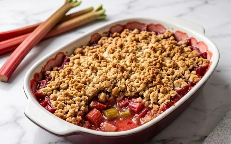 Easy Rhubarb Crisp