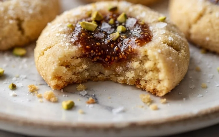 Cardamom Fig Thumbprint Cookies