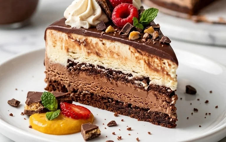 Buster Bar Ice Cream Cake