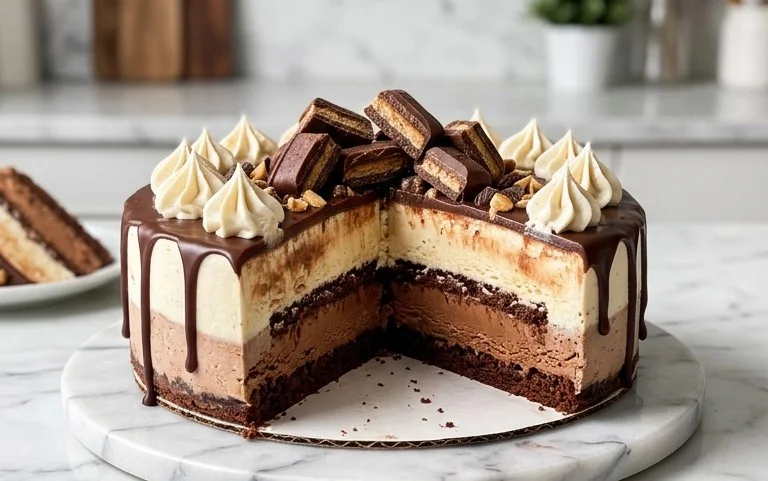 Buster Bar Ice Cream Cake