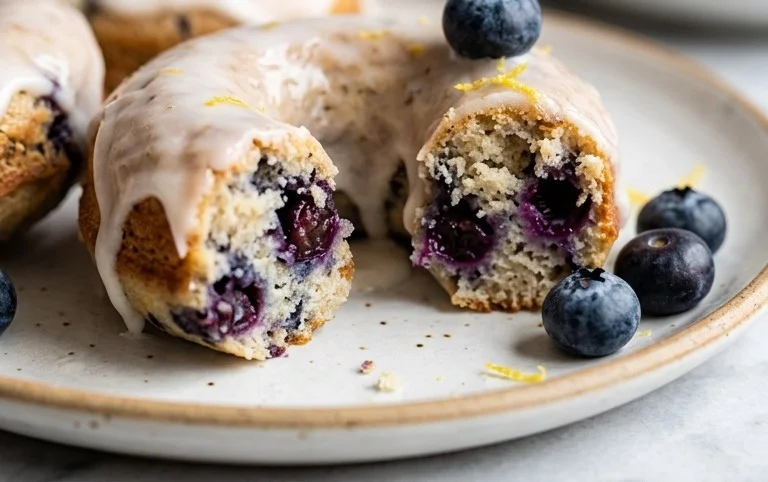 Blueberry Cake Donuts