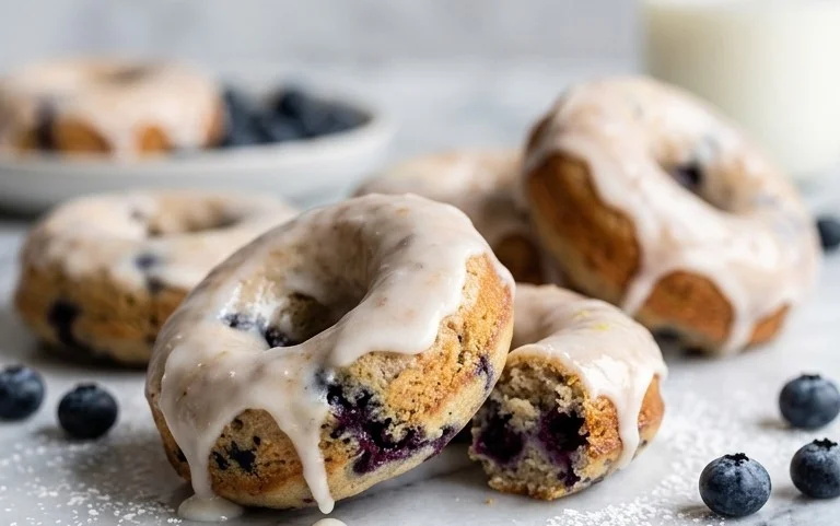 Blueberry Cake Donuts
