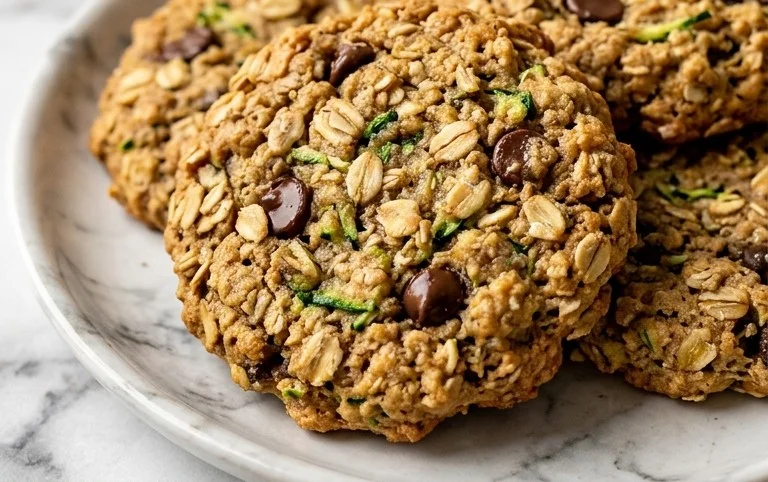 Healthy Zucchini Oatmeal Cookies