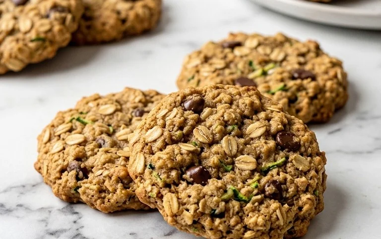Healthy Zucchini Oatmeal Cookies