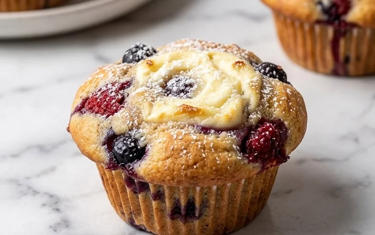 Berry Cream Cheese Muffins