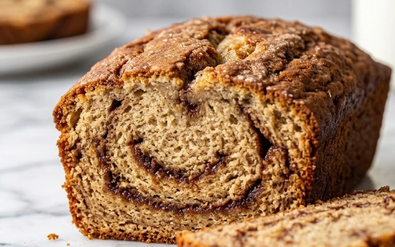 Cinnamon Roll Banana Bread