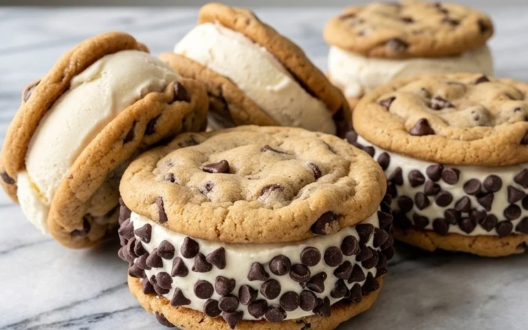 Cookie Ice Cream Sandwiches (Like a Chipwich!)