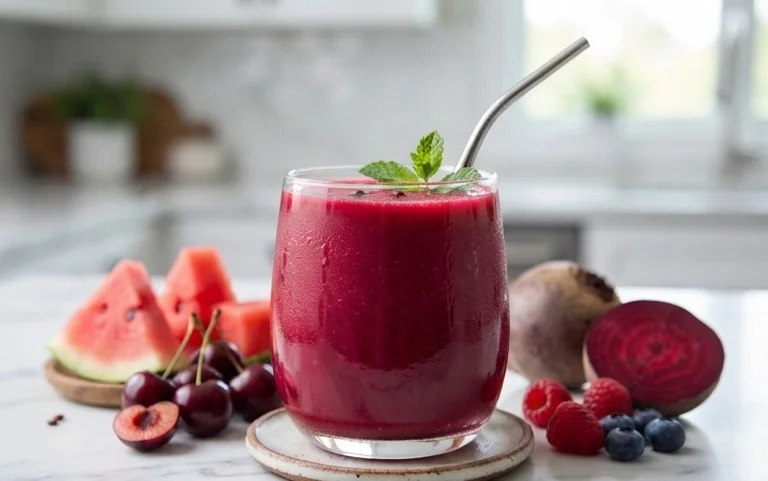 Watermelon Cherry Berry Beet Juice