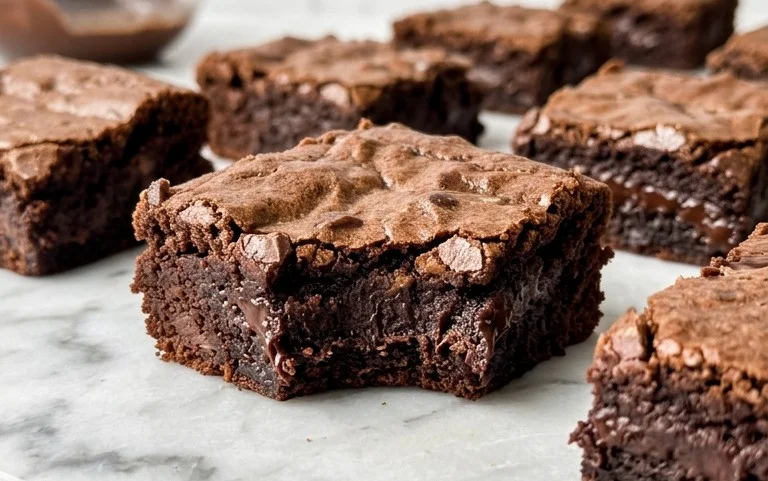 Fudgy Dark Chocolate Zucchini Brownies Recipe
