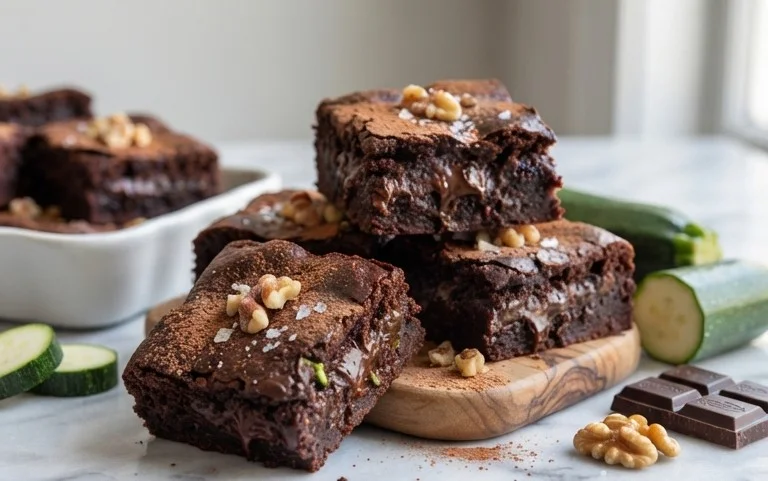 Secretly Healthy Zucchini Brownies