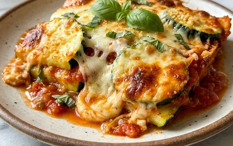 Three Cheese Zucchini Parmesan