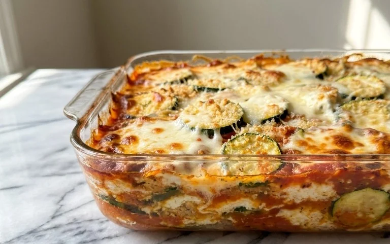 Three Cheese Zucchini Parmesan